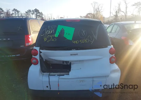 2012 Smart Fortwo Passion/Pure from USA, damaged, VIN WMEEJ3BA9CK520055